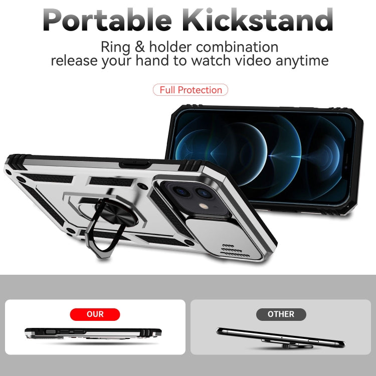 For iPhone 12 mini Sliding Camshield Holder Phone Case