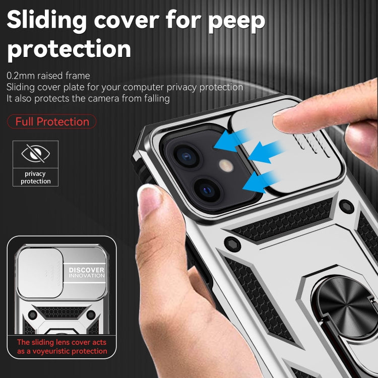 For iPhone 12 mini Sliding Camshield Holder Phone Case