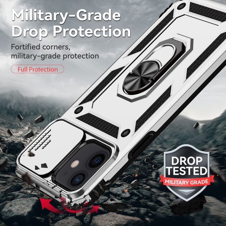 For iPhone 12 mini Sliding Camshield Holder Phone Case