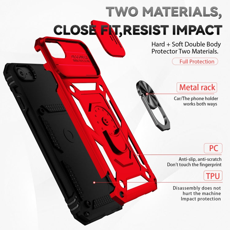 For iPhone SE 2022 / SE 2020 / 8 / 7 / 6 Sliding Camshield Holder Phone Case