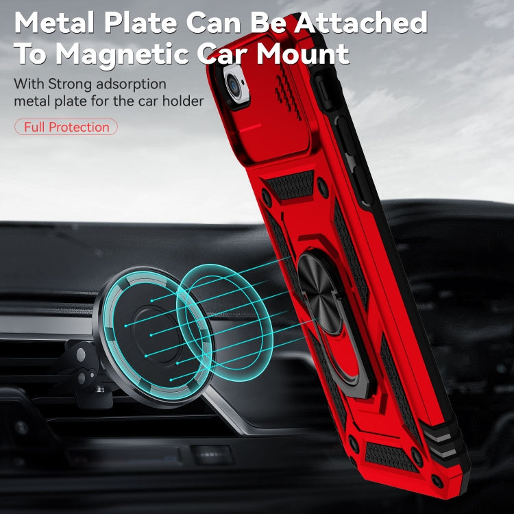 For iPhone SE 2022 / SE 2020 / 8 / 7 / 6 Sliding Camshield Holder Phone Case