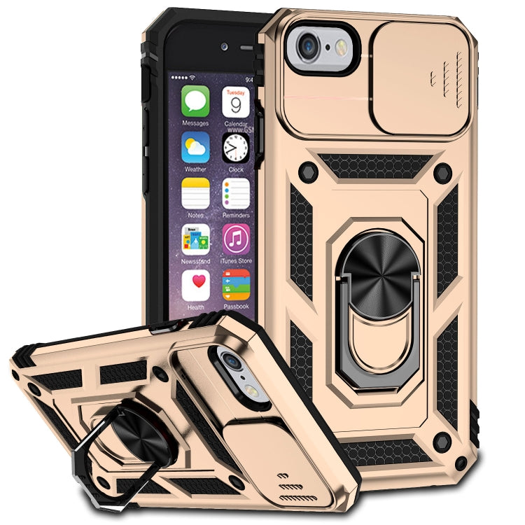 For iPhone SE 2022 / SE 2020 / 8 / 7 / 6 Sliding Camshield Holder Phone Case