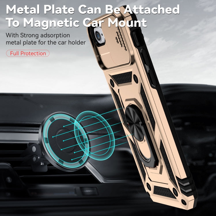 For iPhone SE 2022 / SE 2020 / 8 / 7 / 6 Sliding Camshield Holder Phone Case