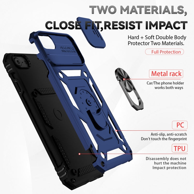 For iPhone SE 2022 / SE 2020 / 8 / 7 / 6 Sliding Camshield Holder Phone Case