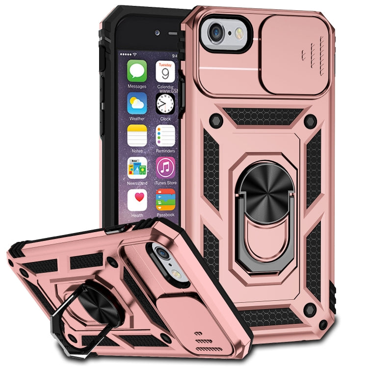 For iPhone SE 2022 / SE 2020 / 8 / 7 / 6 Sliding Camshield Holder Phone Case