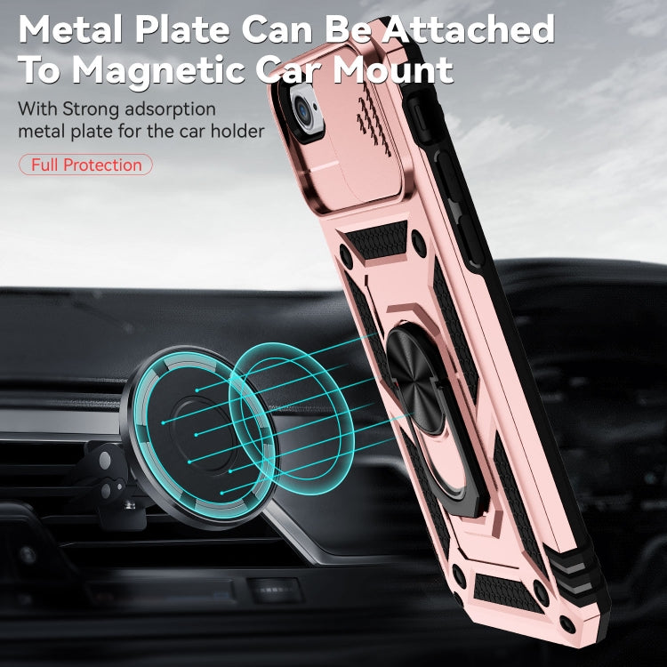 For iPhone SE 2022 / SE 2020 / 8 / 7 / 6 Sliding Camshield Holder Phone Case