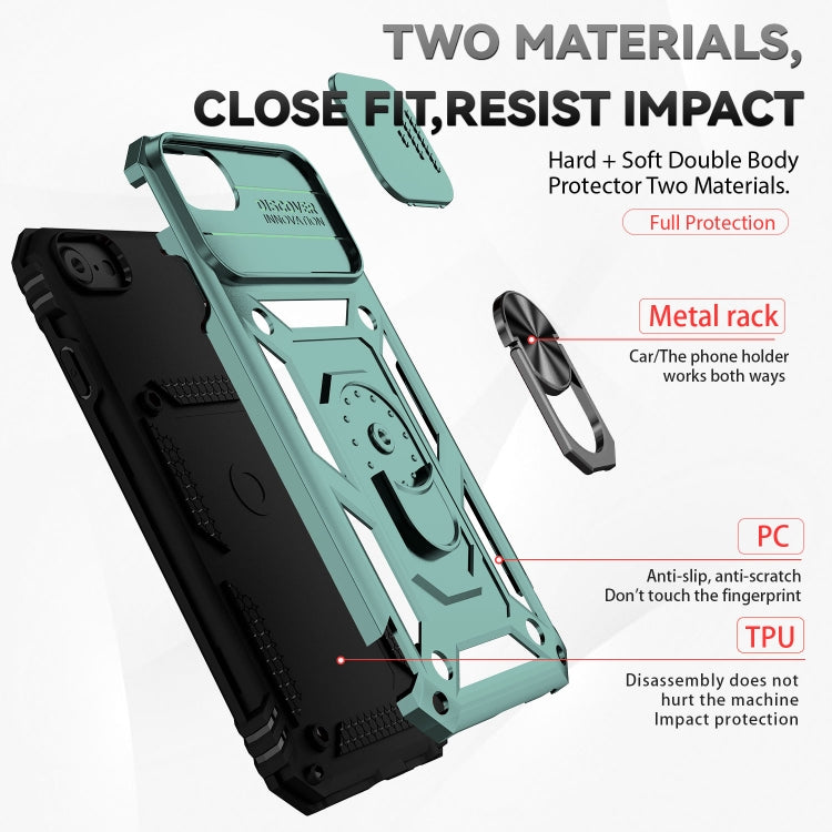 For iPhone SE 2022 / SE 2020 / 8 / 7 / 6 Sliding Camshield Holder Phone Case