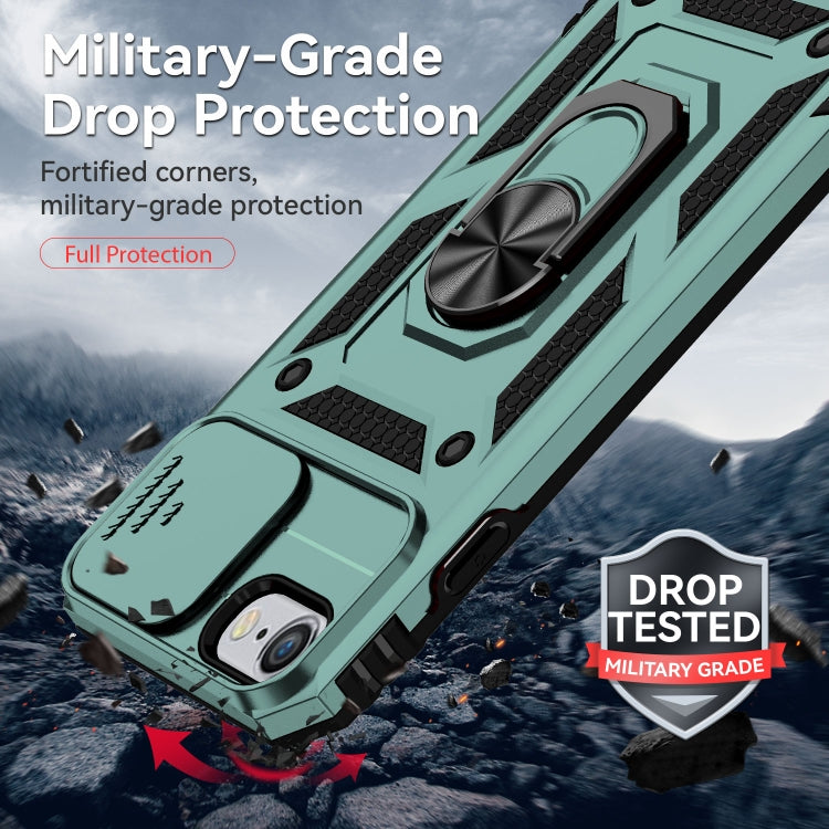 For iPhone SE 2022 / SE 2020 / 8 / 7 / 6 Sliding Camshield Holder Phone Case