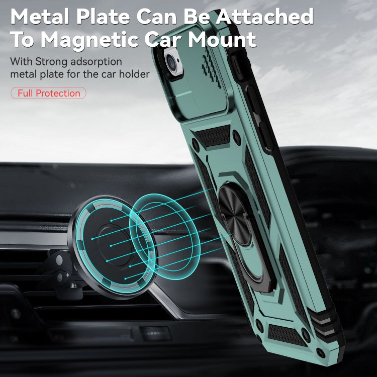 For iPhone SE 2022 / SE 2020 / 8 / 7 / 6 Sliding Camshield Holder Phone Case