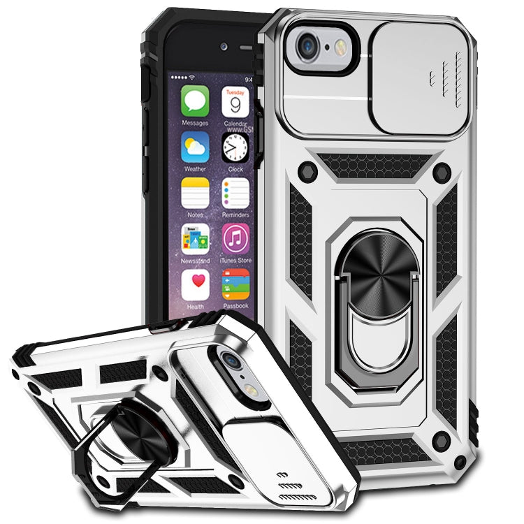 For iPhone SE 2022 / SE 2020 / 8 / 7 / 6 Sliding Camshield Holder Phone Case