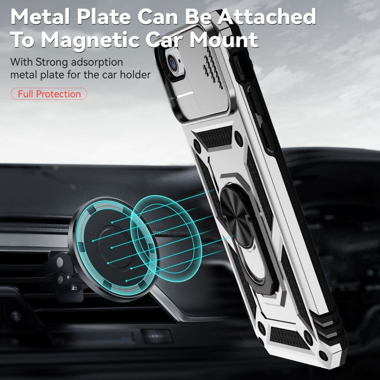 For iPhone SE 2022 / SE 2020 / 8 / 7 / 6 Sliding Camshield Holder Phone Case