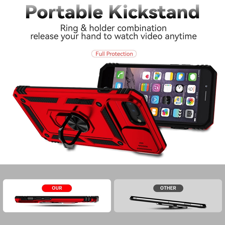 Sliding Camshield Holder Phone Case For iPhone 8 Plus / 7 Plus / 6 Plus