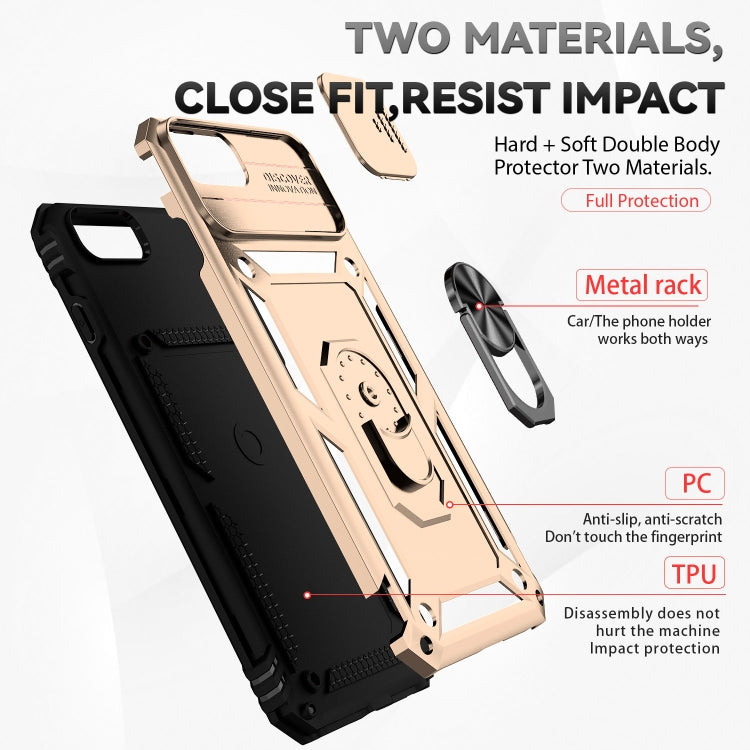 Sliding Camshield Holder Phone Case For iPhone 8 Plus / 7 Plus / 6 Plus