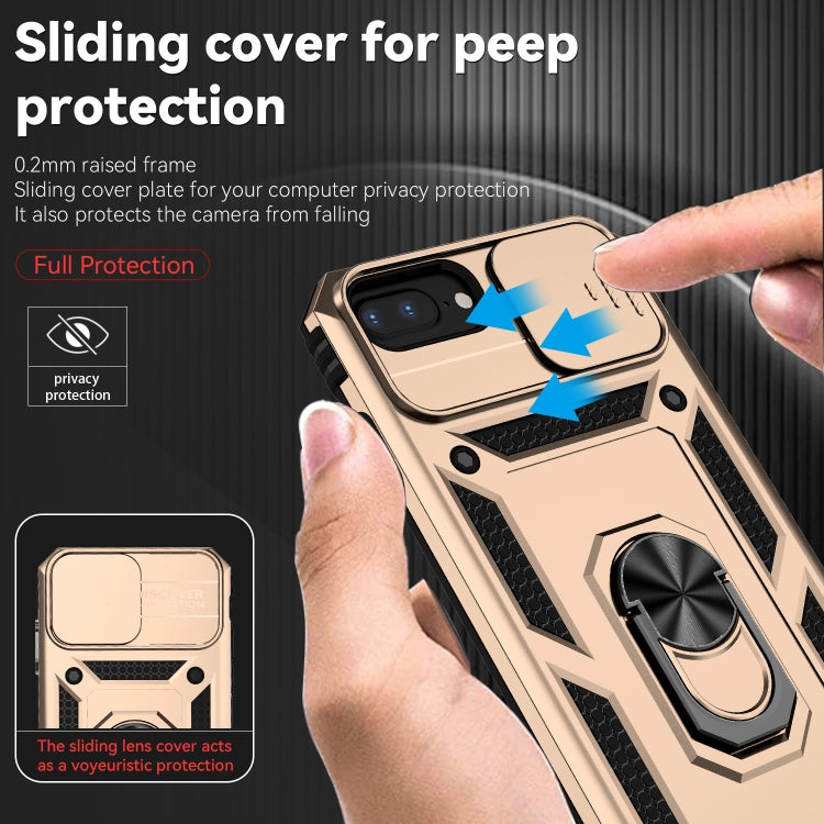 Sliding Camshield Holder Phone Case For iPhone 8 Plus / 7 Plus / 6 Plus