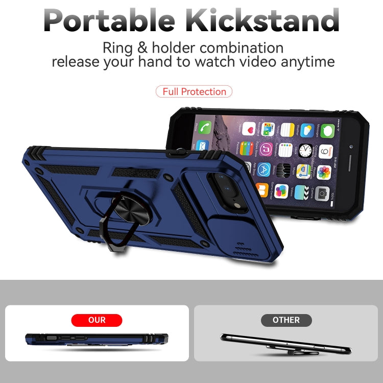 Sliding Camshield Holder Phone Case For iPhone 8 Plus / 7 Plus / 6 Plus