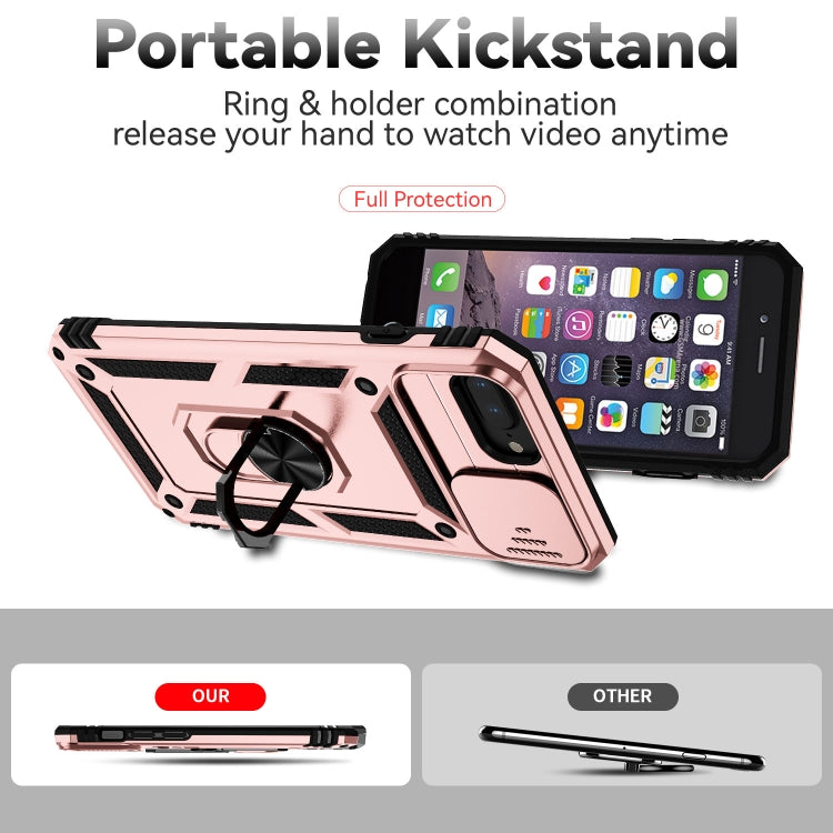 Sliding Camshield Holder Phone Case For iPhone 8 Plus / 7 Plus / 6 Plus