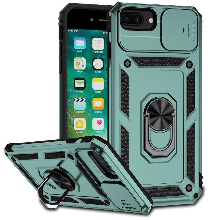 Sliding Camshield Holder Phone Case For iPhone 8 Plus / 7 Plus / 6 Plus