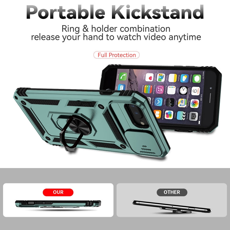 Sliding Camshield Holder Phone Case For iPhone 8 Plus / 7 Plus / 6 Plus