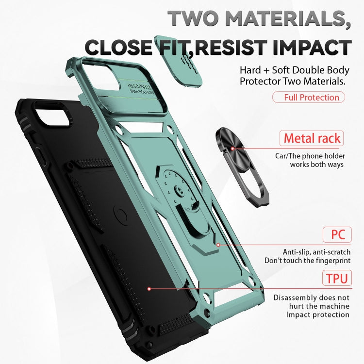 Sliding Camshield Holder Phone Case For iPhone 8 Plus / 7 Plus / 6 Plus