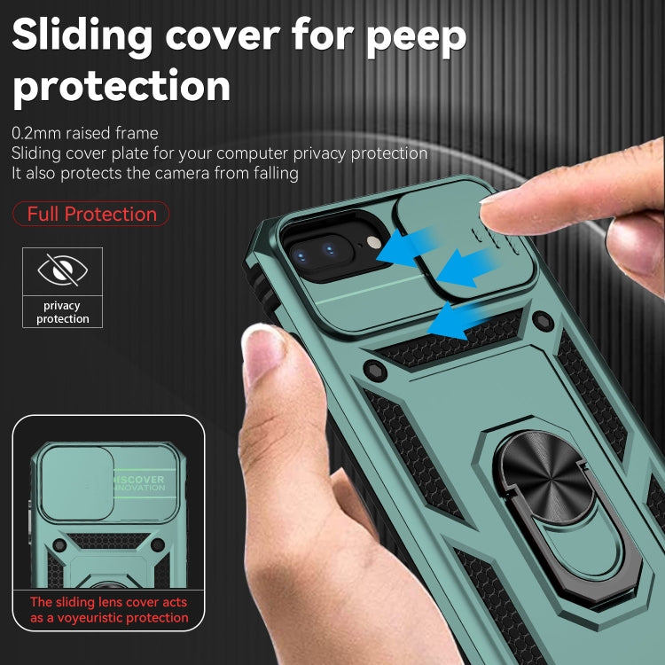 Sliding Camshield Holder Phone Case For iPhone 8 Plus / 7 Plus / 6 Plus