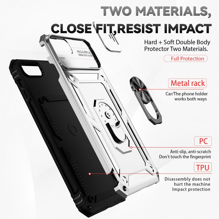 Sliding Camshield Holder Phone Case For iPhone 8 Plus / 7 Plus / 6 Plus