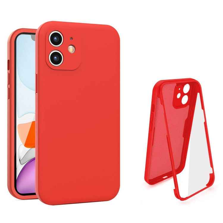 For iPhone 11 Imitation Liquid Silicone 360 Full Body Case