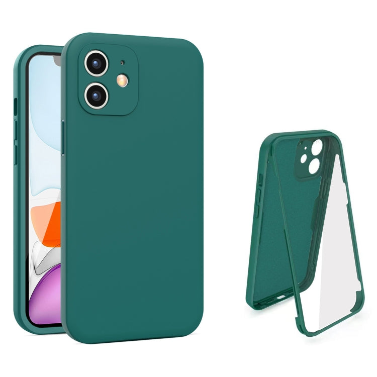 For iPhone 11 Imitation Liquid Silicone 360 Full Body Case