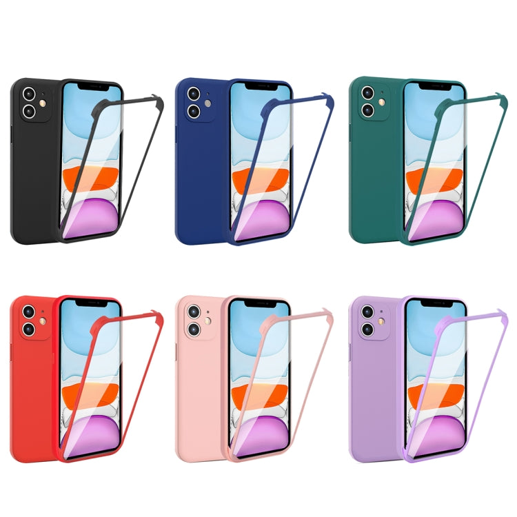 For iPhone 11 Imitation Liquid Silicone 360 Full Body Case