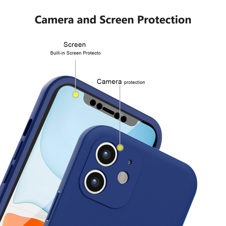 For iPhone 11 Imitation Liquid Silicone 360 Full Body Case