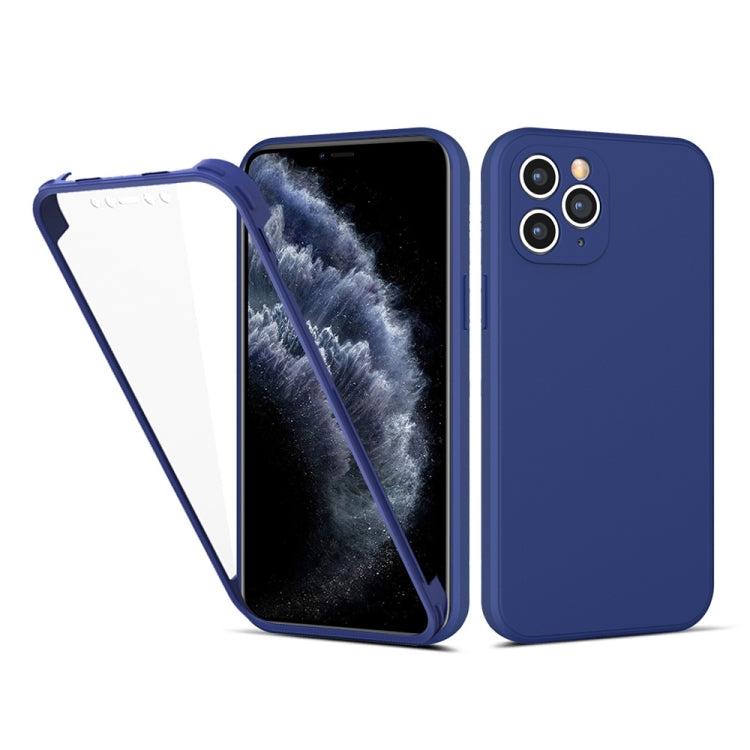 For iPhone 11 Pro Imitation Liquid Silicone 360 Full Body Case