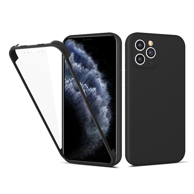 For iPhone 11 Pro Max Imitation Liquid Silicone 360 Full Body Case