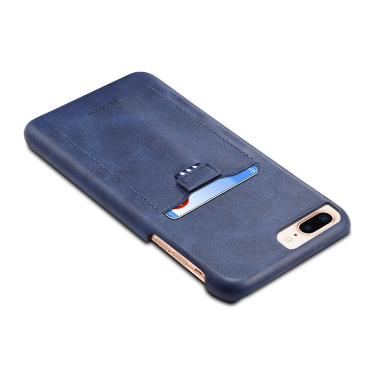 For iPhone 8 Plus & 7 Plus peelcas Shockproof TPU + PU Protective Case with Card Slot