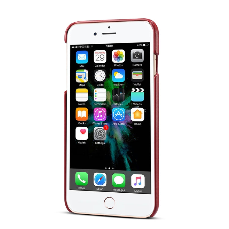 For iPhone 8 Plus & 7 Plus peelcas Shockproof TPU + PU Protective Case with Card Slot