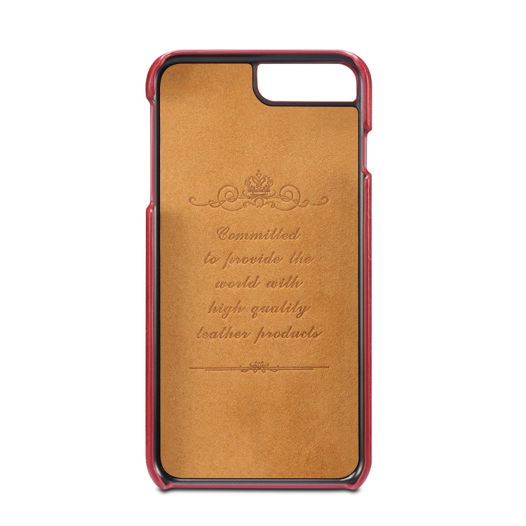 For iPhone 8 Plus & 7 Plus peelcas Shockproof TPU + PU Protective Case with Card Slot