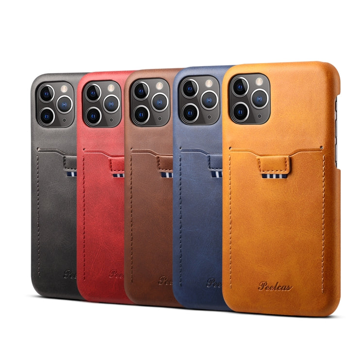 For iPhone 11 Pro peelcas Shockproof TPU + PU Protective Case with Card Slot