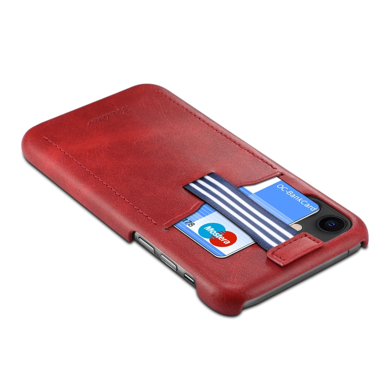 For iPhone 11 peelcas Shockproof TPU + PU Protective Case with Card Slot