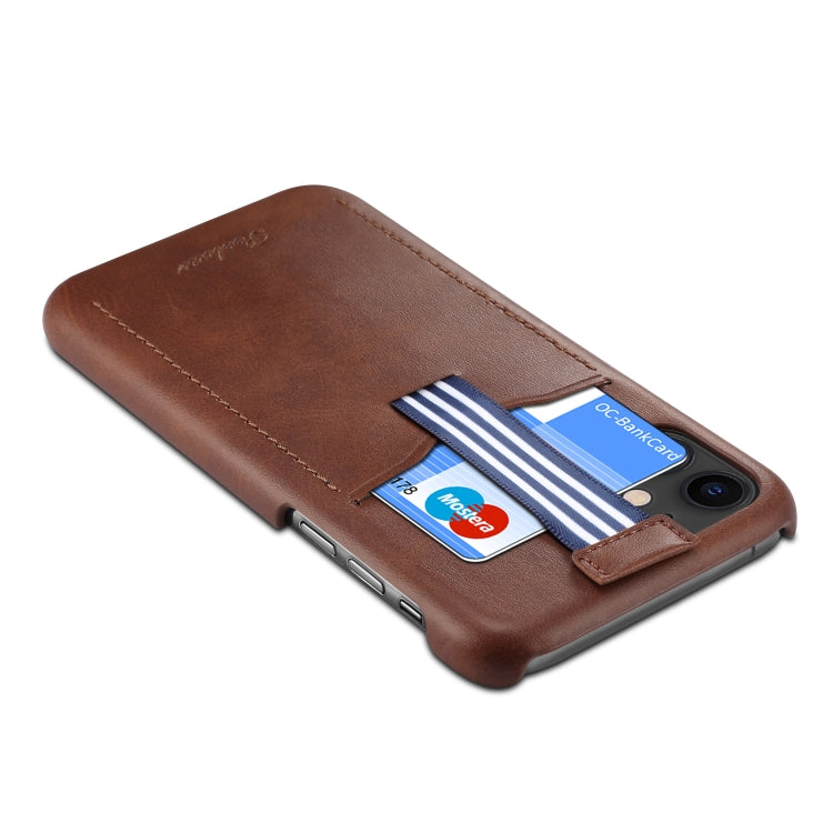 For iPhone 11 peelcas Shockproof TPU + PU Protective Case with Card Slot