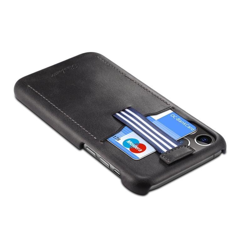 For iPhone 11 Pro Max peelcas Shockproof TPU + PU Protective Case with Card Slot