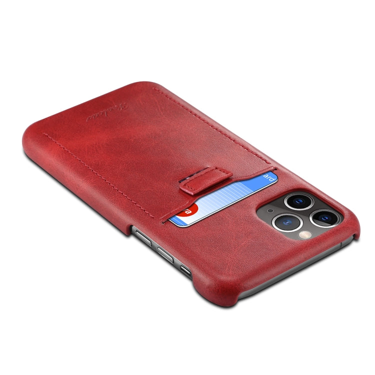 For iPhone 11 Pro Max peelcas Shockproof TPU + PU Protective Case with Card Slot