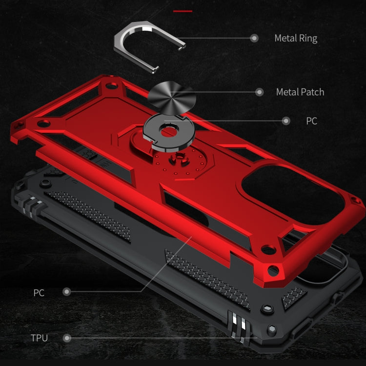 For Xiaomi Poco F3 Shockproof TPU + PC Phone Case with 360 Degree Rotating Holder