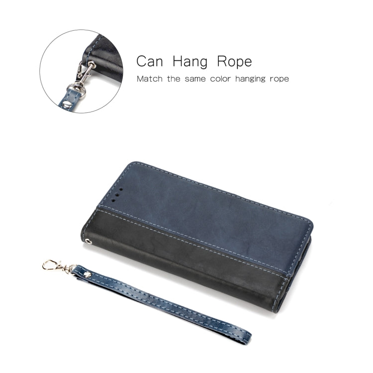 For iPhone 11 Retro Texture Contrast Color Splicing Horizontal Flip TPU + PU Leather Case with Card Slots & Holder & Wallet