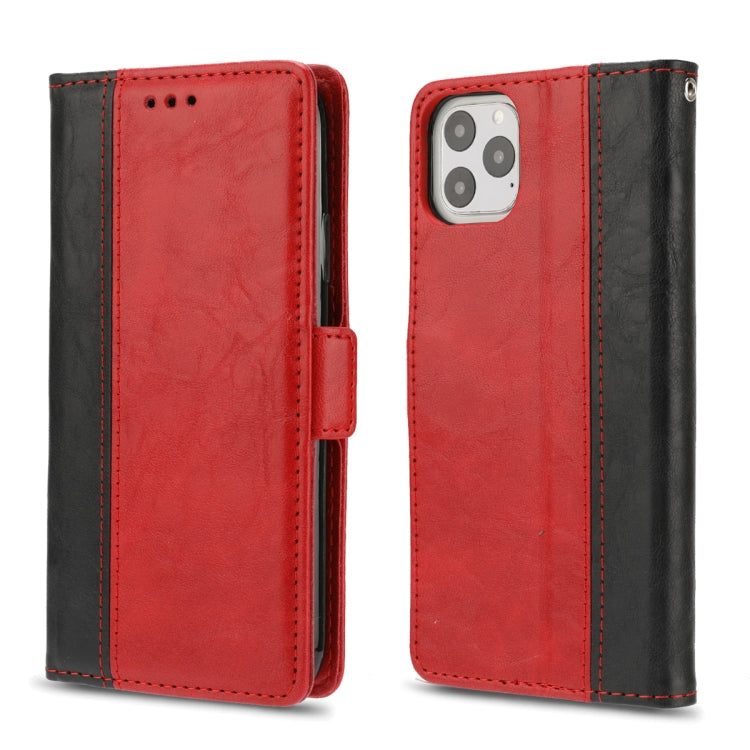 For iPhone 11 Pro Retro Texture Contrast Color Splicing Horizontal Flip TPU + PU Leather Case with Card Slots & Holder & Wallet