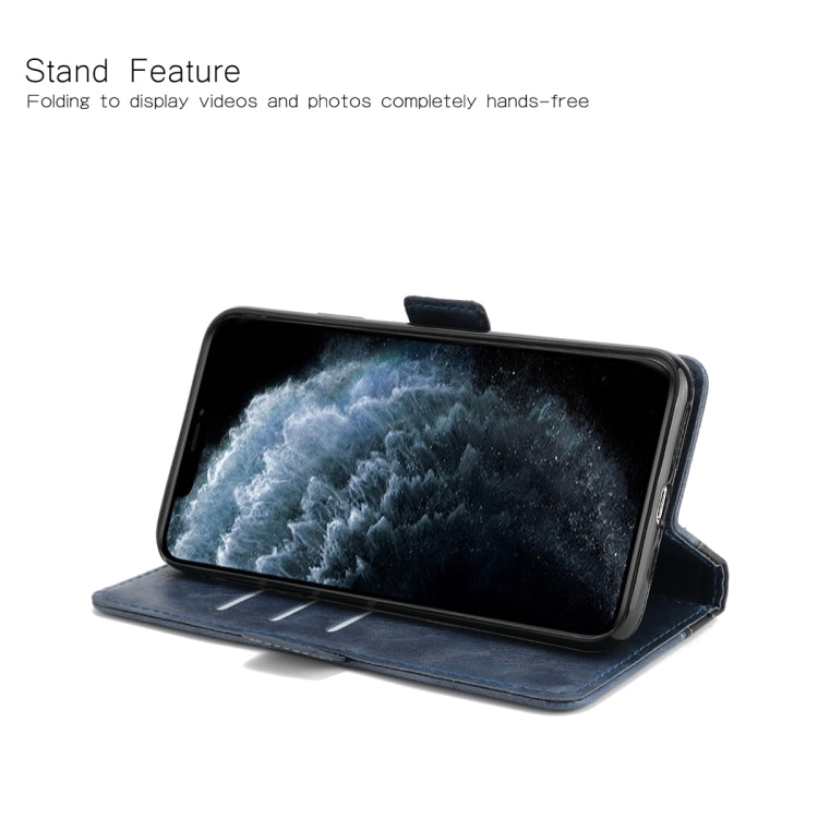 For iPhone 11 Pro Retro Texture Contrast Color Splicing Horizontal Flip TPU + PU Leather Case with Card Slots & Holder & Wallet