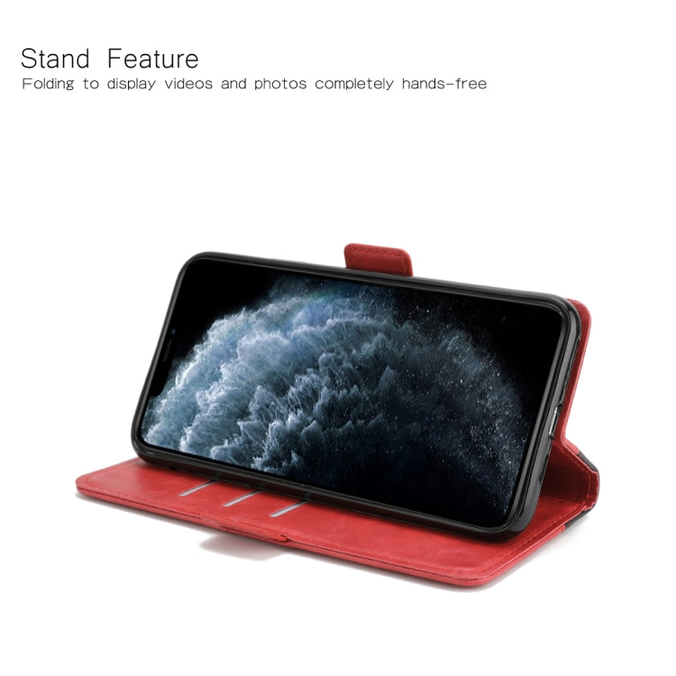 For iPhone 11 Pro Max Retro Texture Contrast Color Splicing Horizontal Flip TPU + PU Leather Case with Card Slots & Holder & Wallet