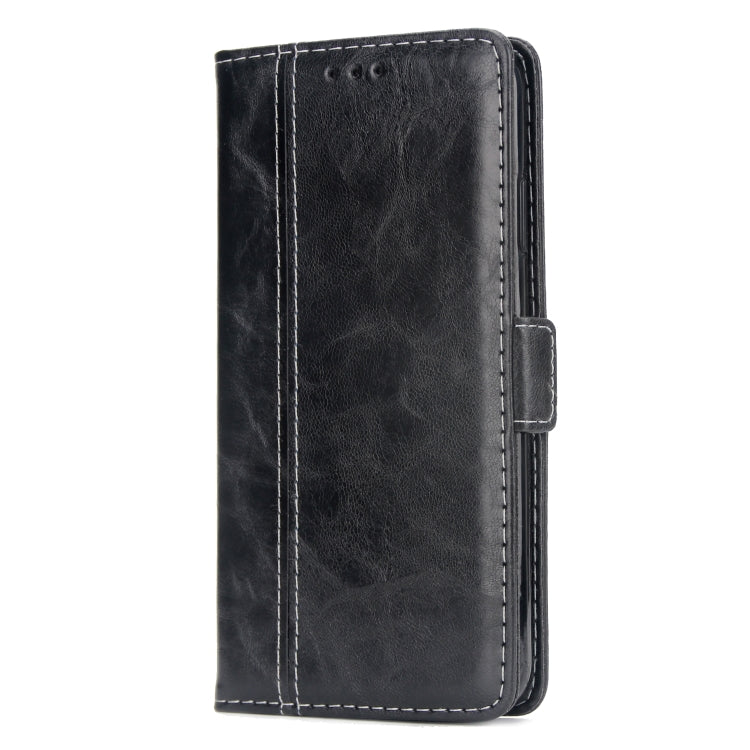 For iPhone XS Max Retro Texture Contrast Color Splicing Horizontal Flip TPU + PU Leather Case with Card Slots & Holder & Wallet