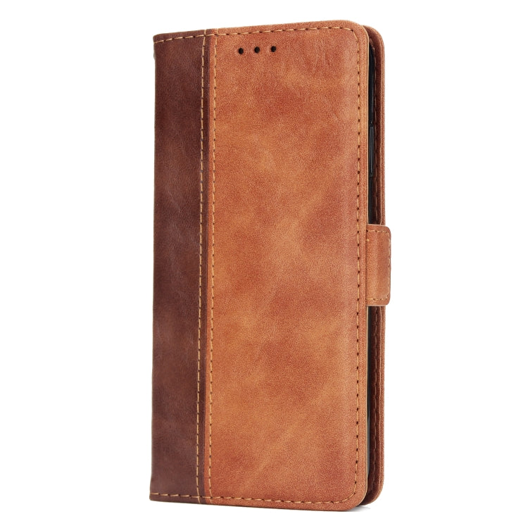 For iPhone XS Max Retro Texture Contrast Color Splicing Horizontal Flip TPU + PU Leather Case with Card Slots & Holder & Wallet