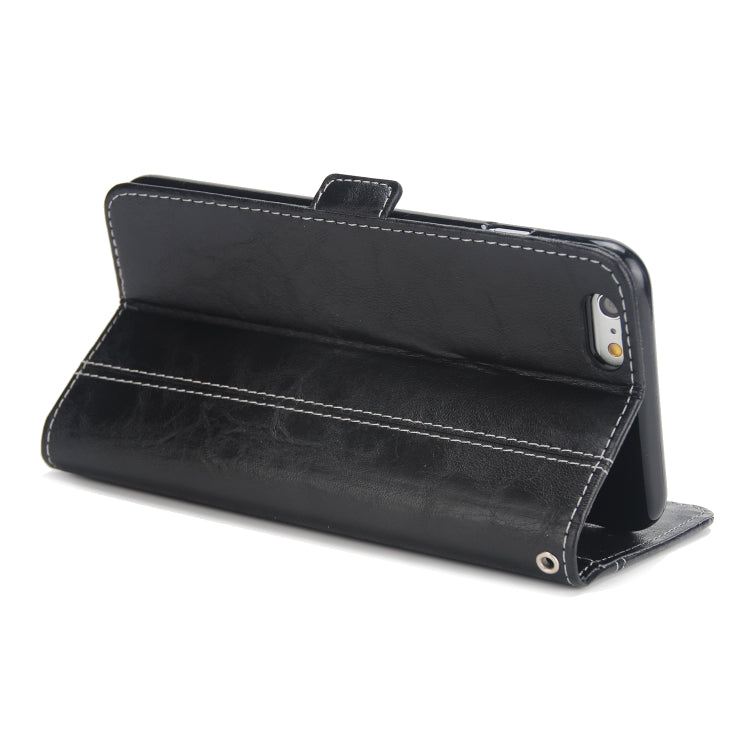 For iPhone 6s Plus & 6 Plus Retro Texture Contrast Color Splicing Horizontal Flip TPU + PU Leather Case with Card Slots & Holder & Wallet