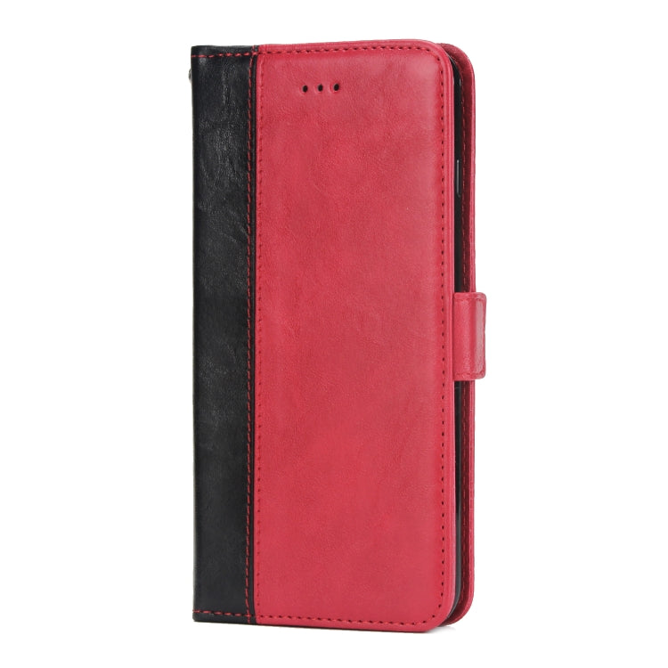 For iPhone 8 Plus & 7 Plus Retro Texture Contrast Color Splicing Horizontal Flip TPU + PU Leather Case with Card Slots & Holder & Wallet