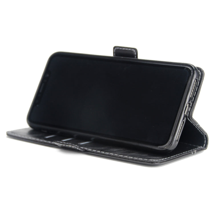 For iPhone X / XS Retro Texture Contrast Color Splicing Horizontal Flip TPU + PU Leather Case with Card Slots & Holder & Wallet