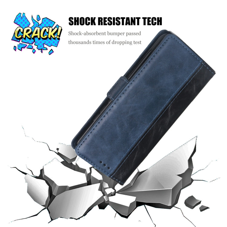 For Xiaomi Redmi Note 7 Retro Texture Contrast Color Splicing Horizontal Flip TPU + PU Leather Case with Card Slots & Holder & Wallet